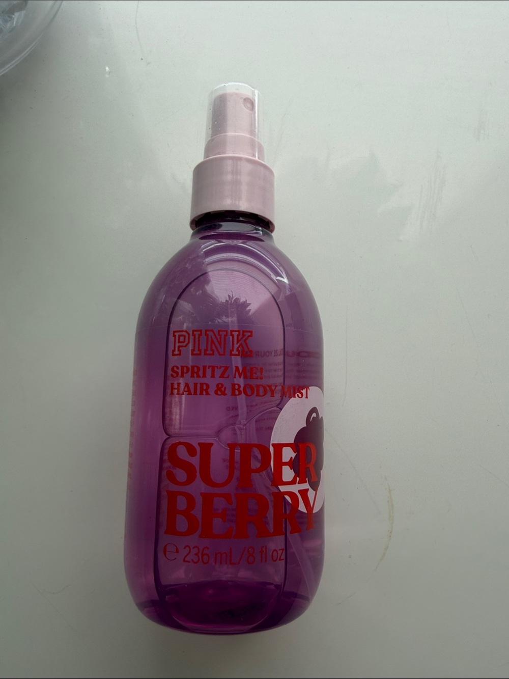 PINK Victoria's Secret Purple Hair & Body Mist - Super Berry